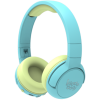 Kiddoboo Bluetooth Headphones Ocean - Ασύρματα / Ενσύρματα Ακουστικά Κεφαλής για Παιδιά με Ασφαλή Μέγιστη Ένταση Ήχου / LED Φωτισμό & 1 x Θύρα Jack 3.5mm - Mint (KBHB02-MNT)