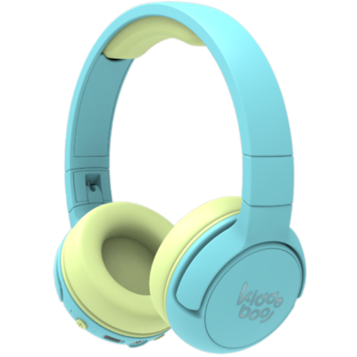 Kiddoboo Bluetooth Headphones Ocean - Ασύρματα / Ενσύρματα Ακουστικά Κεφαλής για Παιδιά με Ασφαλή Μέγιστη Ένταση Ήχου / LED Φωτισμό & 1 x Θύρα Jack 3.5mm - Mint (KBHB02-MNT)