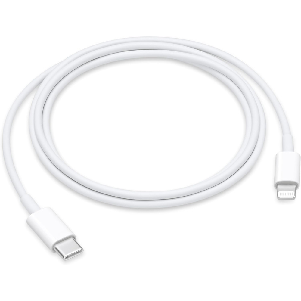 Official Apple USB-C to Lightning Cable New - Καλώδιο Φόρτισης και Μεταφοράς Δεδομένων Type-C σε Lightning - 100cm - 96W - White (MUQ93ZM/A)