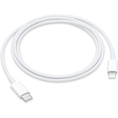Official Apple USB-C to Lightning Cable New - Καλώδιο Φόρτισης και Μεταφοράς Δεδομένων Type-C σε Lightning - 100cm - 96W - White (MUQ93ZM/A)