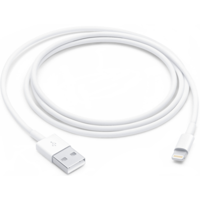 Official Apple Data Cable New - Καλώδιο Φόρτισης και Μεταφοράς Δεδομένων USB-A σε Lightning - 100cm - 12W - White (MUQW3ZM/A)