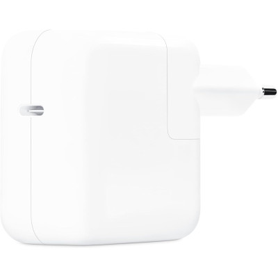 Official Apple 30W USB-C Power Adapter New - Ταχυφορτιστής Ταξιδιού / Αντάπτορας με 1 x Type-C - 30W - White (MW2G3ZM/A)