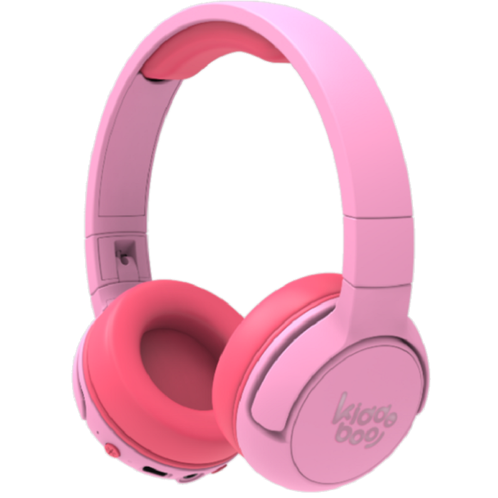 Kiddoboo Bluetooth Headphones Flamingo - Ασύρματα / Ενσύρματα Ακουστικά Κεφαλής για Παιδιά με Ασφαλή Μέγιστη Ένταση Ήχου / LED Φωτισμό & 1 x Θύρα Jack 3.5mm - Pink (KBHB02-PNK)