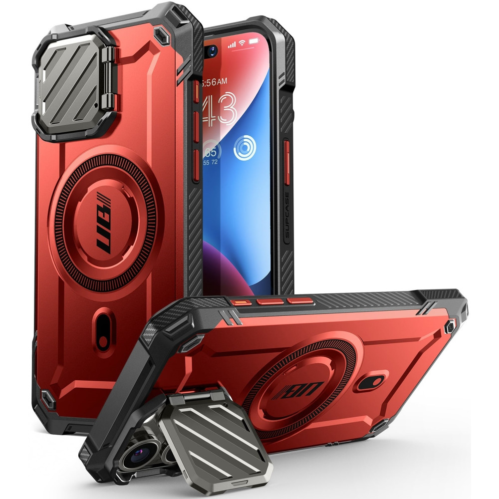 Θήκη Apple iPhone 15 Pro Max - Supcase Unicorn Beetle XT Mag Ανθεκτική MagSafe με Μεταλλικό Κάλυμμα για την Κάμερα - Ruddy (843439137219)