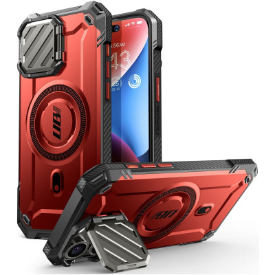 Θήκη Apple iPhone 15 Pro Max - Supcase Unicorn Beetle XT Mag Ανθεκτική MagSafe με Μεταλλικό Κάλυμμα για την Κάμερα - Ruddy (843439137219)
