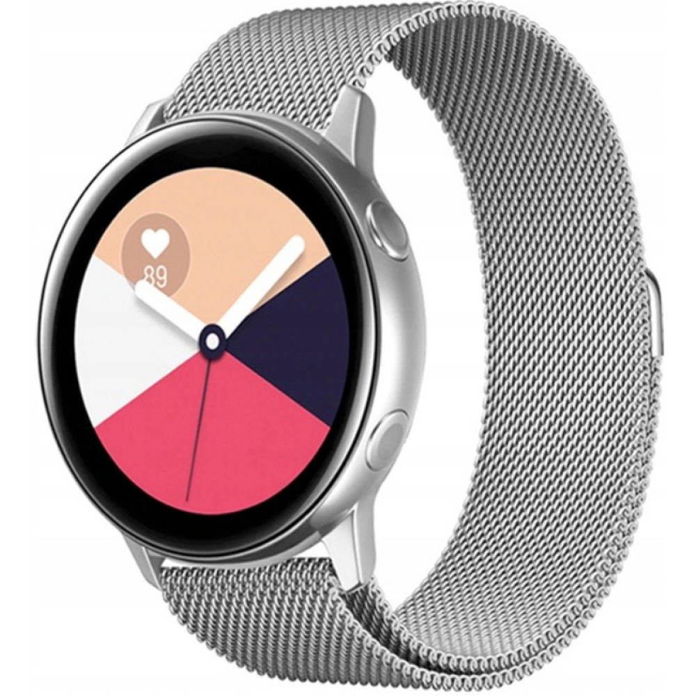 Spacecase Milanese - Universal Μεταλλικό Λουράκι για Smartwatches (22mm) από Ανοξείδωτο Ατσάλι - Silver (5903943240777)