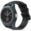 Spacecase Major - Universal Λουράκι για Smartwatches (22mm) από Δέρμα Σουέτ και Σιλικόνη - Black (5903943241248)