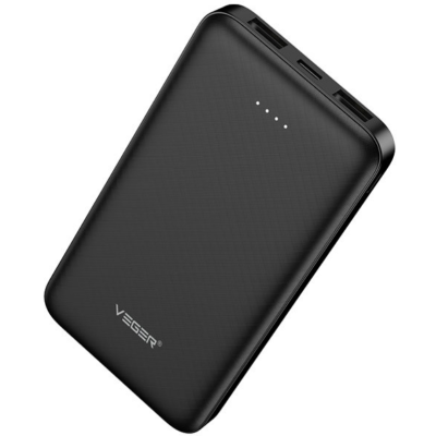 Veger PowerBank A10 - Φορητή Μπαταρία Φόρτισης με 2 x USB-Α - 10.000mAh - Black (W1065)