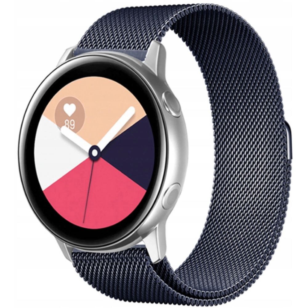 Spacecase Milanese - Universal Μεταλλικό Λουράκι για Smartwatches (22mm) από Ανοξείδωτο Ατσάλι - Navy Blue (5903943240753)