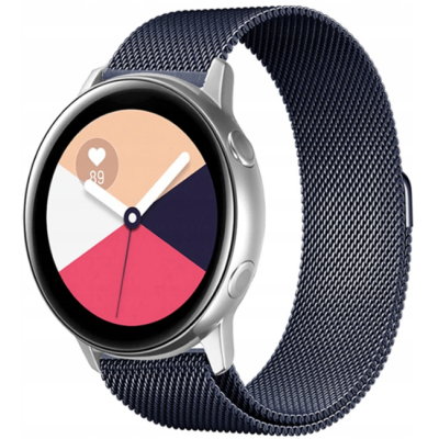 Spacecase Milanese - Universal Μεταλλικό Λουράκι για Smartwatches (20mm) από Ανοξείδωτο Ατσάλι - Navy Blue (5903943240708)