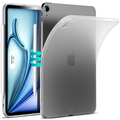 ESR Zero Soft - Ημιδιάφανη Θήκη Σιλικόνης - Apple iPad Air 7 2025 11" / iPad Air 6 2024 11" / Air 5 2022 10.9" / Air 4 2020 10.9" - Frosted Clear (4894240182109)