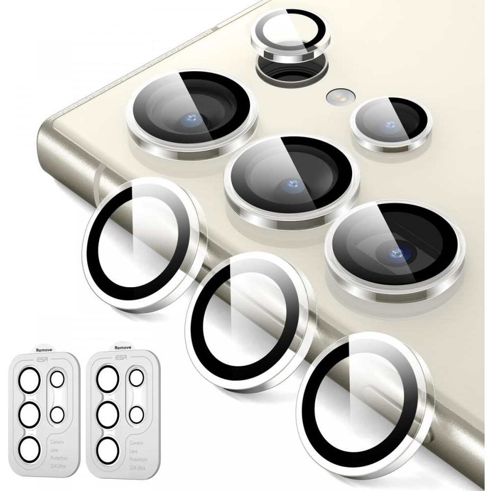 Αντιχαρακτικό Γυαλί Προστασίας για Φακό Κάμερας - Samsung Galaxy S24 Ultra - ESR Armorite Camera Lens Protectors - 2 Τεμάχια - Clear (4894240190333)