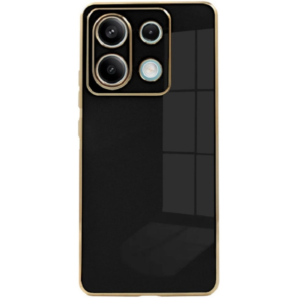 Θήκη Σιλικόνης - Xiaomi Redmi Note 13 Pro 5G / Poco X6 - Bodycell Gold Plated - Black (5206015074479)