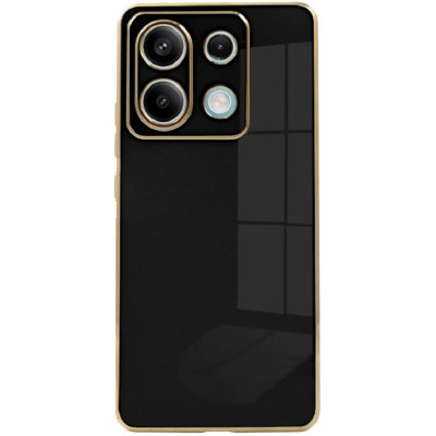 Θήκη Σιλικόνης - Xiaomi Redmi Note 13 Pro 5G / Poco X6 - Bodycell Gold Plated - Black (5206015074479)