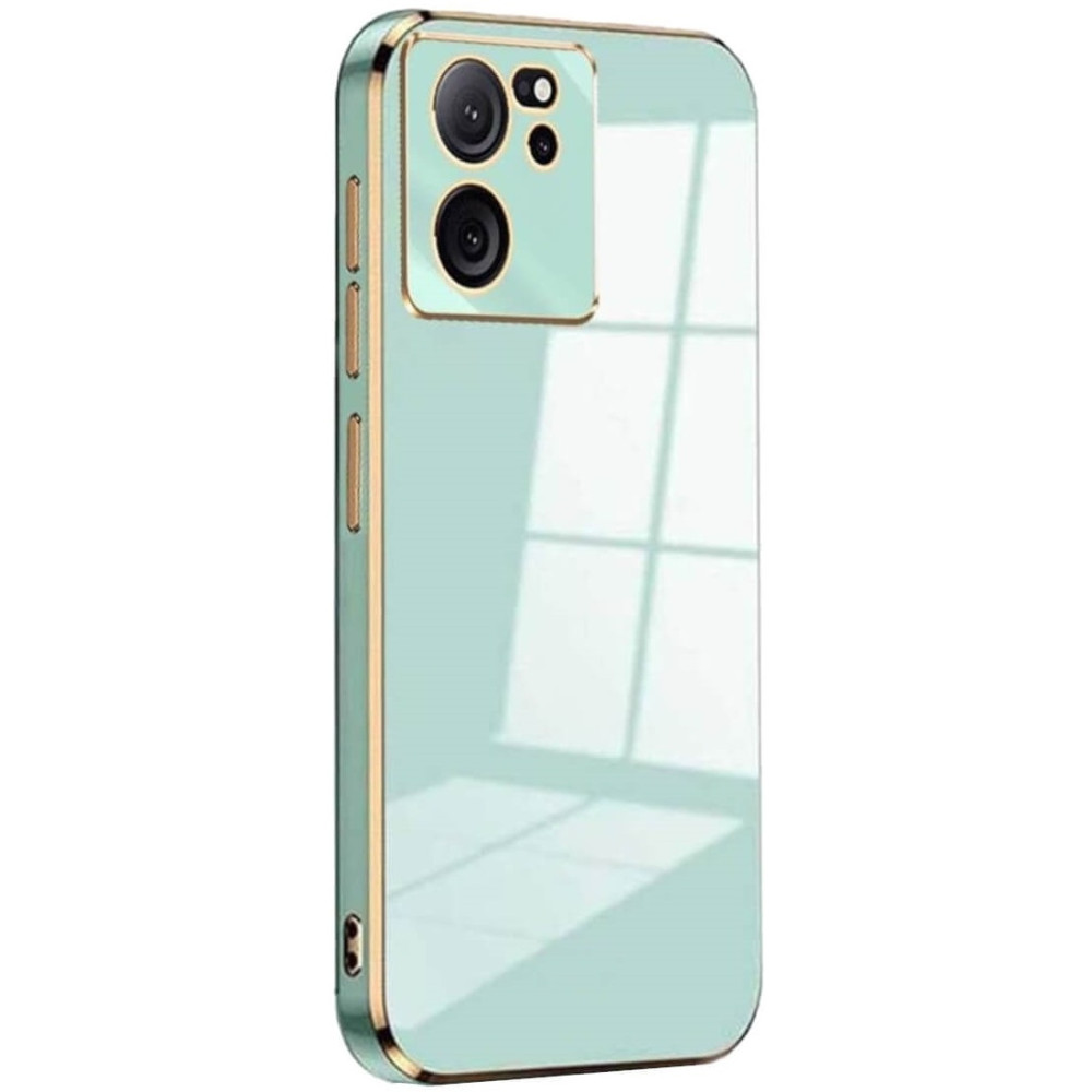 Bodycell Gold Plated - Θήκη Σιλικόνης Xiaomi 13T / 13T Pro / Redmi K60 Ultra - Mint Green (5206015074288)