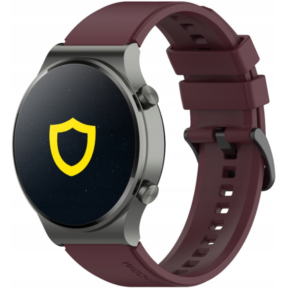 Spacecase Easy Band - Universal Λουράκι Σιλικόνης για Smartwatches (20mm) - Dark Red (5905123404580)