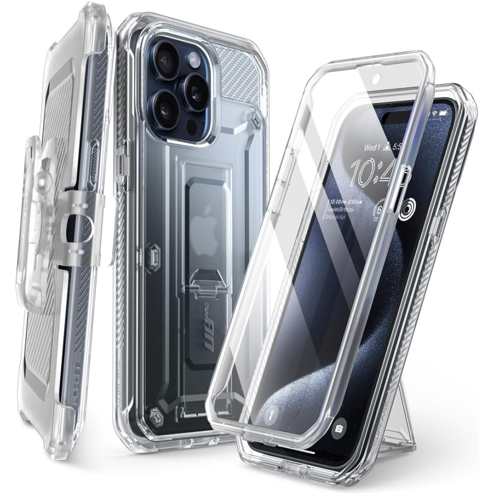 Θήκη Apple iPhone 15 Pro Max - Supcase Unicorn Beetle Pro Ανθεκτική - Clear (843439137066)