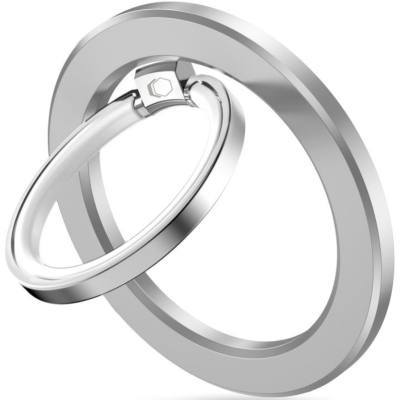 Tech-Protect MMR300 MagSafe Phone Ring - Μαγνητικό MagSafe Δαχτυλίδι / Βάση Στήριξης για Smartphone / Κινητά με Επιπλέον Αυτοκόλλητο Δακτύλιο MagSafe - Silver (5906302308798)