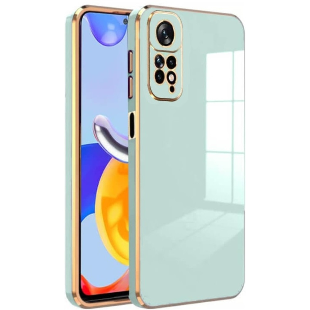 Bodycell Gold Plated - Θήκη Σιλικόνης Xiaomi Redmi Note 11 Pro / Redmi Note 12 Pro 4G - Mint Green (5206015074400)