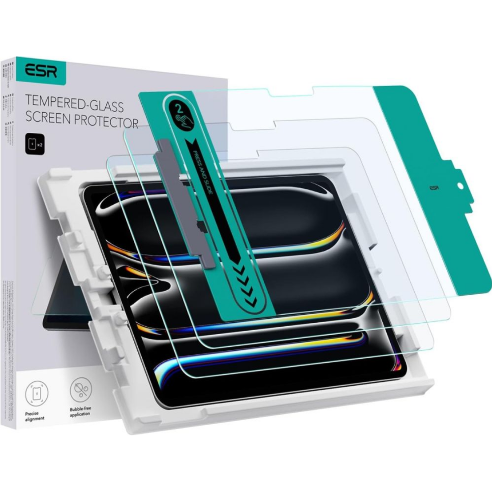 Αντιχαρακτικό Προστατευτικό Γυαλί Οθόνης - Apple iPad Pro 13" 2025 / 2024 - ESR Tempered Glass - 2 Τεμάχια - Clear (4894240194645)