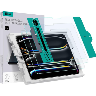 Αντιχαρακτικό Προστατευτικό Γυαλί Οθόνης - Apple iPad Pro 13" 2025 / 2024 - ESR Tempered Glass - 2 Τεμάχια - Clear (4894240194645)