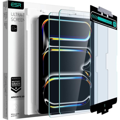 Αντιχαρακτικό Προστατευτικό Γυαλί Οθόνης - Apple iPad Pro 11" 2025 / 2024 - ESR Armorite Ultra Tempered Glass - 2 Τεμάχια - Clear (4894240194942)