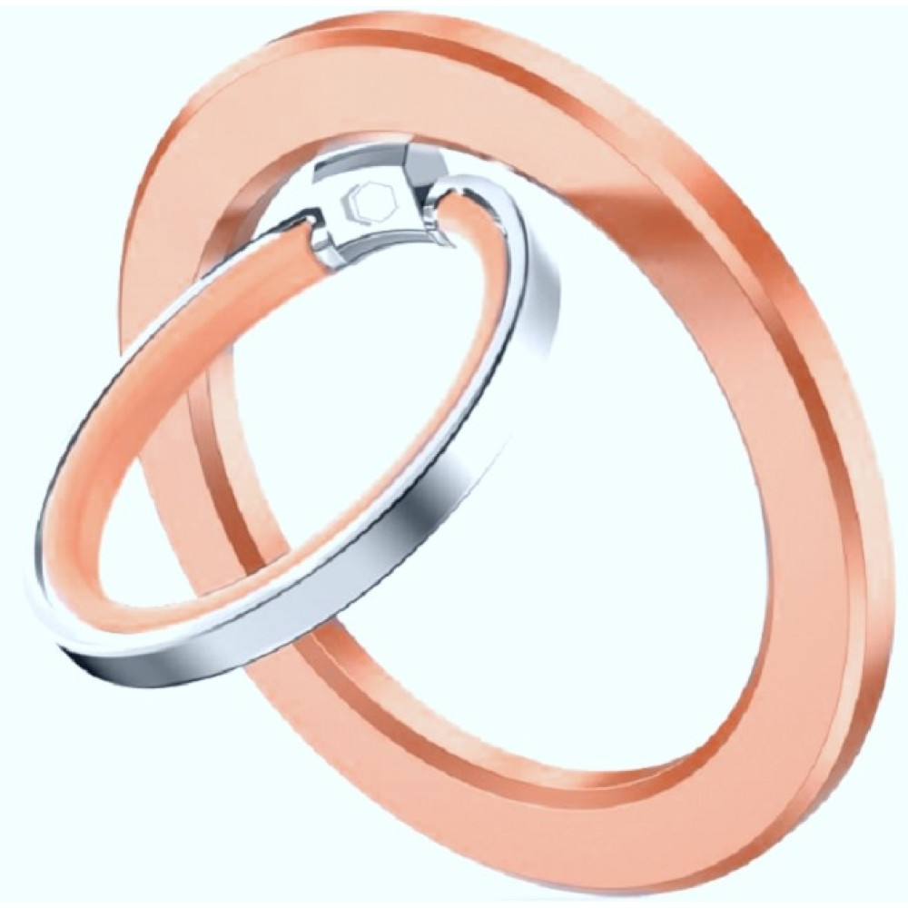 Tech-Protect MMR300 MagSafe Phone Ring - Μαγνητικό MagSafe Δαχτυλίδι / Βάση Στήριξης για Smartphone / Κινητά με Επιπλέον Αυτοκόλλητο Δακτύλιο MagSafe - Rose Gold (5906302308781)