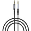 Recci RDS-A28 Audio Cable - Καλώδιο Ήχου AUX Mini Jack 3.5mm (Male) σε AUX Mini Jack 3.5mm (Male) - 120cm - Black (6955482525005)