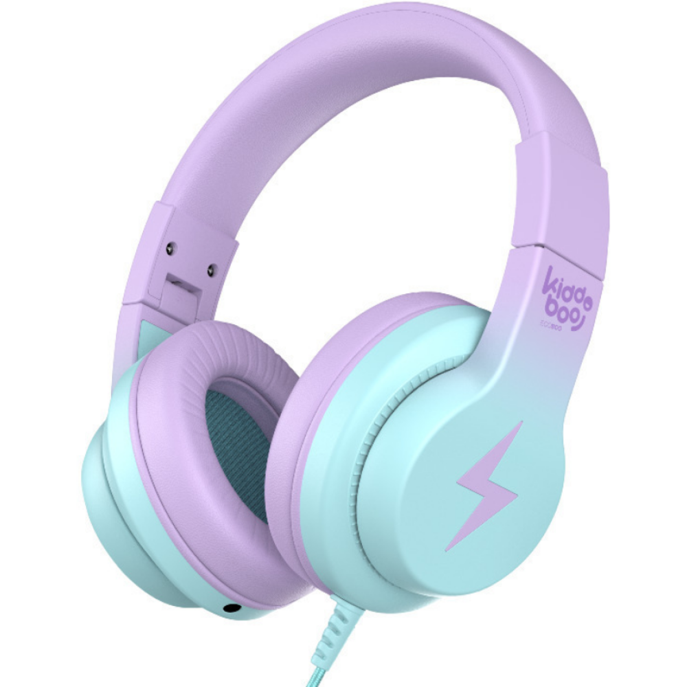 Kiddoboo Headphones P13 - Ενσύρματα Ακουστικά Κεφαλής για Παιδιά με Ασφαλή Μέγιστη Ένταση Ήχου & 1 x Θύρα Jack 3.5mm - Lilac (KBP13LIL)