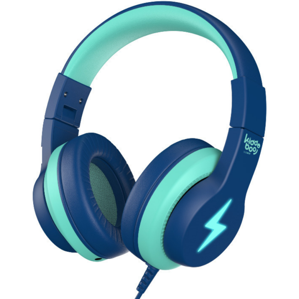 Kiddoboo Headphones P13 - Ενσύρματα Ακουστικά Κεφαλής για Παιδιά με Ασφαλή Μέγιστη Ένταση Ήχου & 1 x Θύρα Jack 3.5mm - Blue Sky (KBP13BLU)