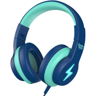 Kiddoboo Headphones P13 - Ενσύρματα Ακουστικά Κεφαλής για Παιδιά με Ασφαλή Μέγιστη Ένταση Ήχου & 1 x Θύρα Jack 3.5mm - Blue Sky (KBP13BLU)