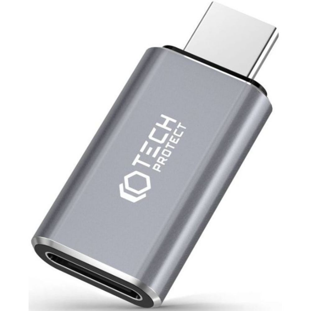 Tech-Protect Ultraboost Adapter - Αντάπτορας Type-C (male) σε Lightning (female) - Grey (9319456606195)