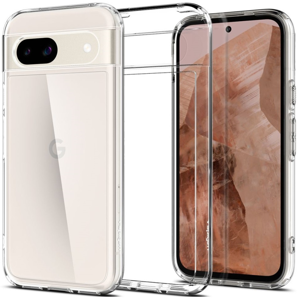 Σκληρή Θήκη - Google Pixel 8a - Spigen Ultra Hybrid - Crystal Clear (ACS07260)