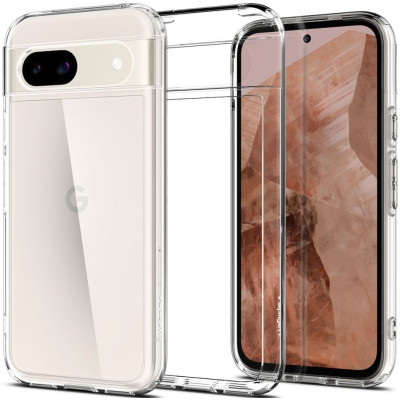 Σκληρή Θήκη - Google Pixel 8a - Spigen Ultra Hybrid - Crystal Clear (ACS07260)