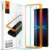Αντιχαρακτικό Γυάλινο Tempered Glass - Sony Xperia 1 VI - Spigen GLAS.tR ALIGNmaster - Clear - 2 Τεμάχια (AGL08271)