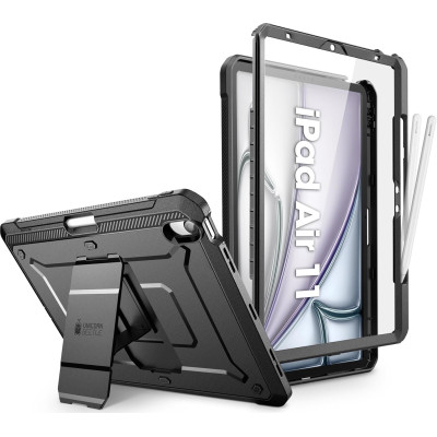 Supcase Full Body Ανθεκτική Θήκη Unicorn Beetle Pro - Apple iPad Air 7 2025 11" / iPad Air 6 2024 11" / Air 5 2022 10.9" / Air 4 2020 10.9" με Υποδοχή για Apple Pencil - Black (843439147218)