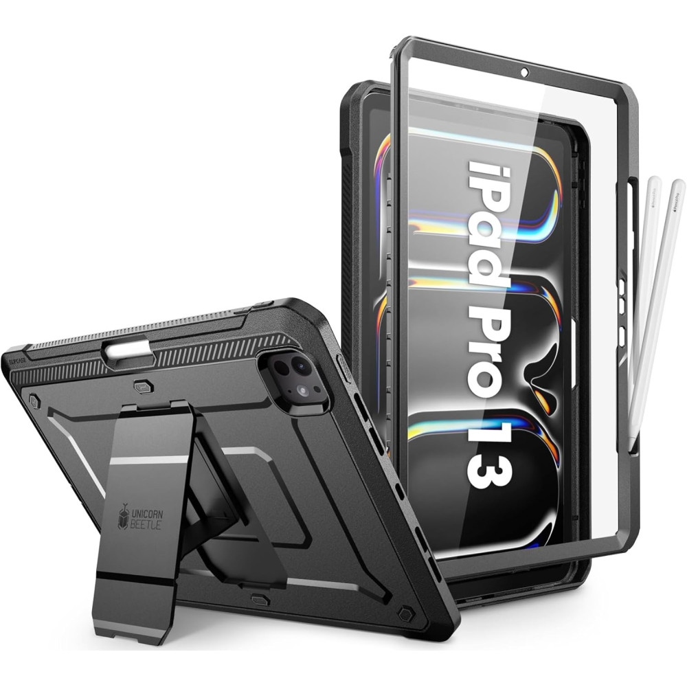 Full Body Ανθεκτική Θήκη με Υποδοχή για Apple Pencil - Apple iPad Pro 13" 2025 / 2024 - Supcase Unicorn Beetle Pro - Black (843439143005)