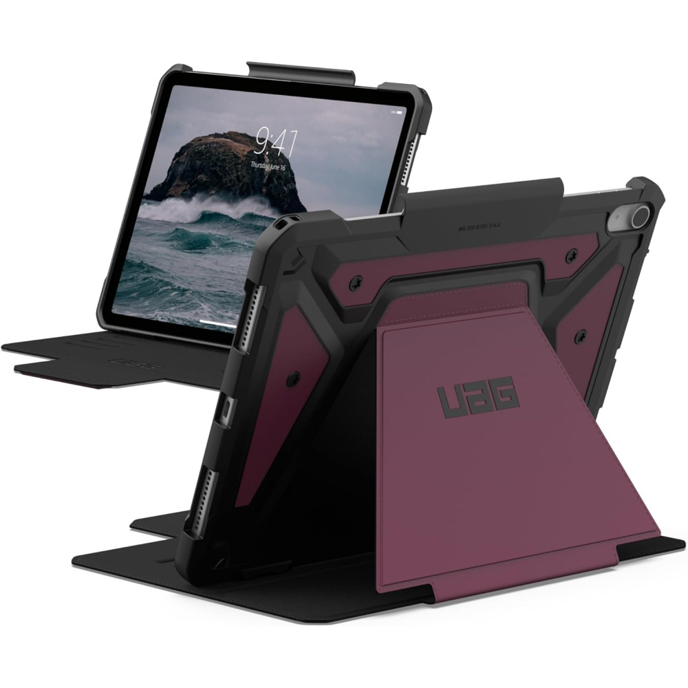 UAG Metropolis SE - Flip Ανθεκτική Θήκη με Υποδοχή για Apple Pencil - Apple iPad Air 7 2025 11" / Air 6 2024 11" / Air 5 2022 10.9" / Air 4 2020 10.9" - Bordeaux (124473119049)