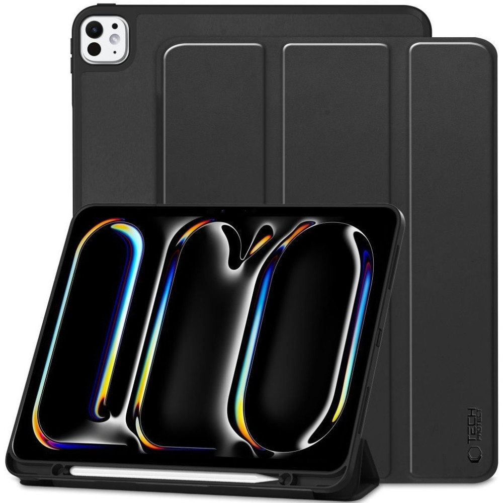 Flip Θήκη με Υποδοχή για Apple Pencil - Apple iPad Pro 11" 2024 - Tech-Protect SC Pen Smartcase - Black (5906302308484)