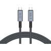 Tech-Protect Ultraboost Max Cable - Καλώδιο Φόρτισης και Μεταφοράς Δεδομένων USB4 Type-C 8K 40Gbps σε Type-C - 200cm - 240W - 5A - Grey (5906302308996)