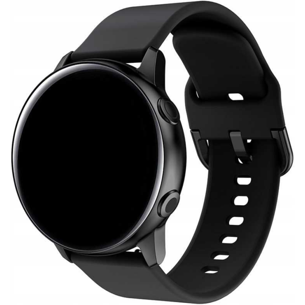 Spacecase Silicone Band - Universal Λουράκι Σιλικόνης για Smartwatches (20mm) - Black (5903943240418)