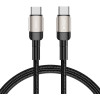 Tech-Protect Ultraboost Evo - Καλώδιο Φόρτισης και Μεταφοράς Δεδομένων Type-C σε Type-C - 100cm - 100W - 5A - Titanium (5906203690633)