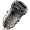 Tech-Protect CC45W 2 Port Car Charger - Φορτιστής Αυτοκινήτου με 1 x USB-A / 1 x Type-C - 45W - Black (9490713931707)