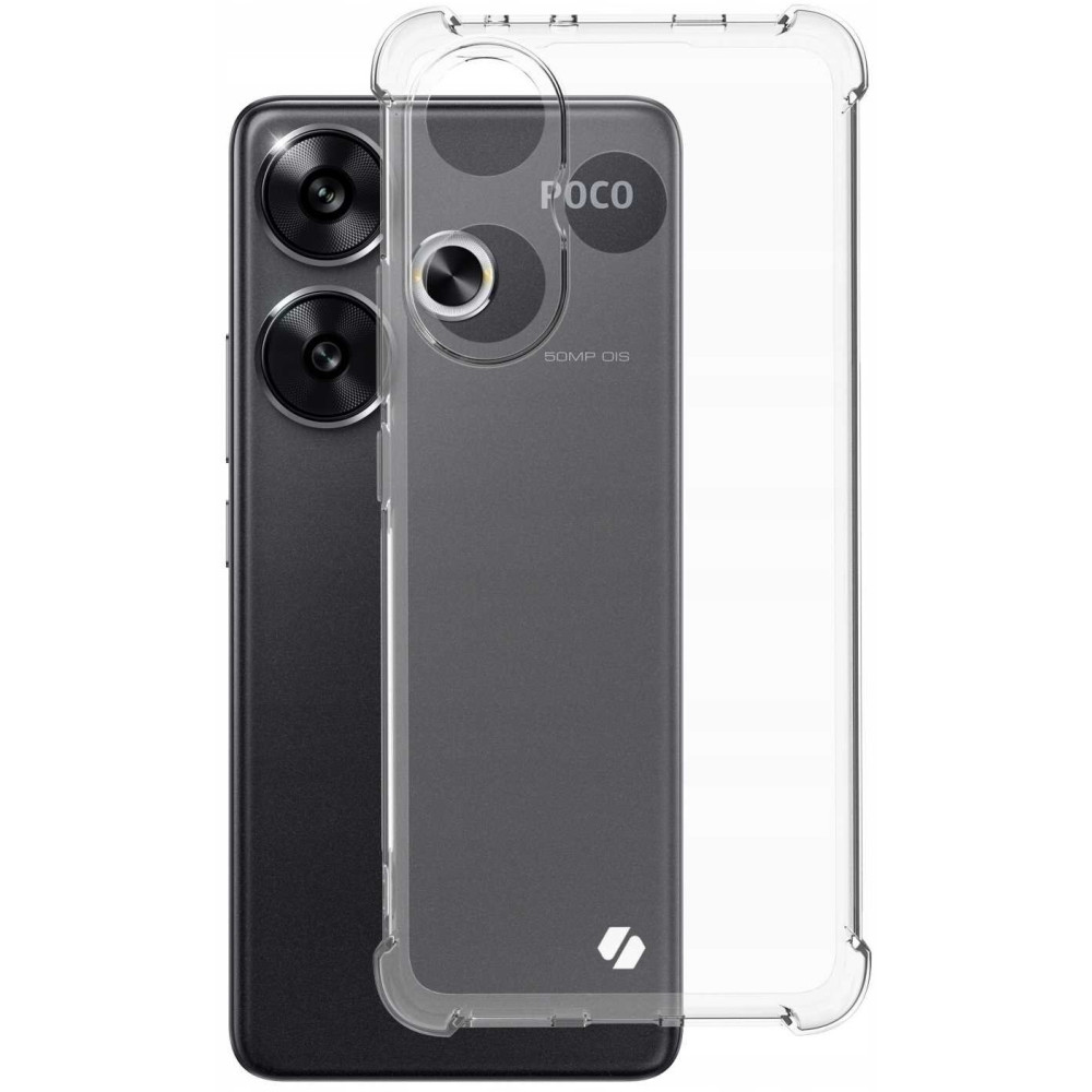 Διάφανη Θήκη Σιλικόνης - Xiaomi Poco F6 - Spacecase Anti-Shock - 1mm - Clear (5905719110222)