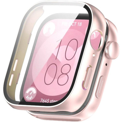Θήκη με Tempered Glass - Huawei Watch Fit 3 - Tech-Protect Defence360 - Pink (5906302310463)
