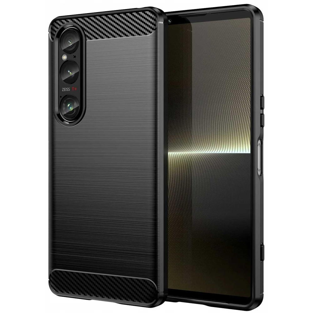 Θήκη Σιλικόνης - Sony Xperia 1 VI - Spacecase Carbon - Black (5905719110512)