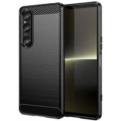 Θήκη Σιλικόνης - Sony Xperia 1 VI - Spacecase Carbon - Black (5905719110512)