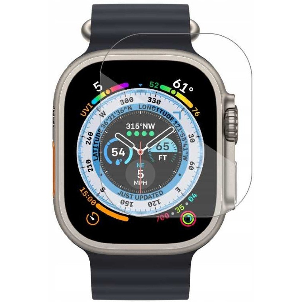 Spacecase Smartwatch Tempered Glass 2.5D - Αντιχαρακτικό Γυαλί Προστασίας Οθόνης Apple Watch Ultra 3 / Ultra 2 / Ultra 1 49mm - Clear (5905123440854)