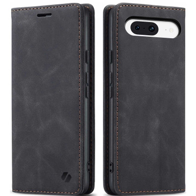 Θήκη Πορτοφόλι - Google Pixel 8a - Spacecase Wallet - Black (5905719109868)