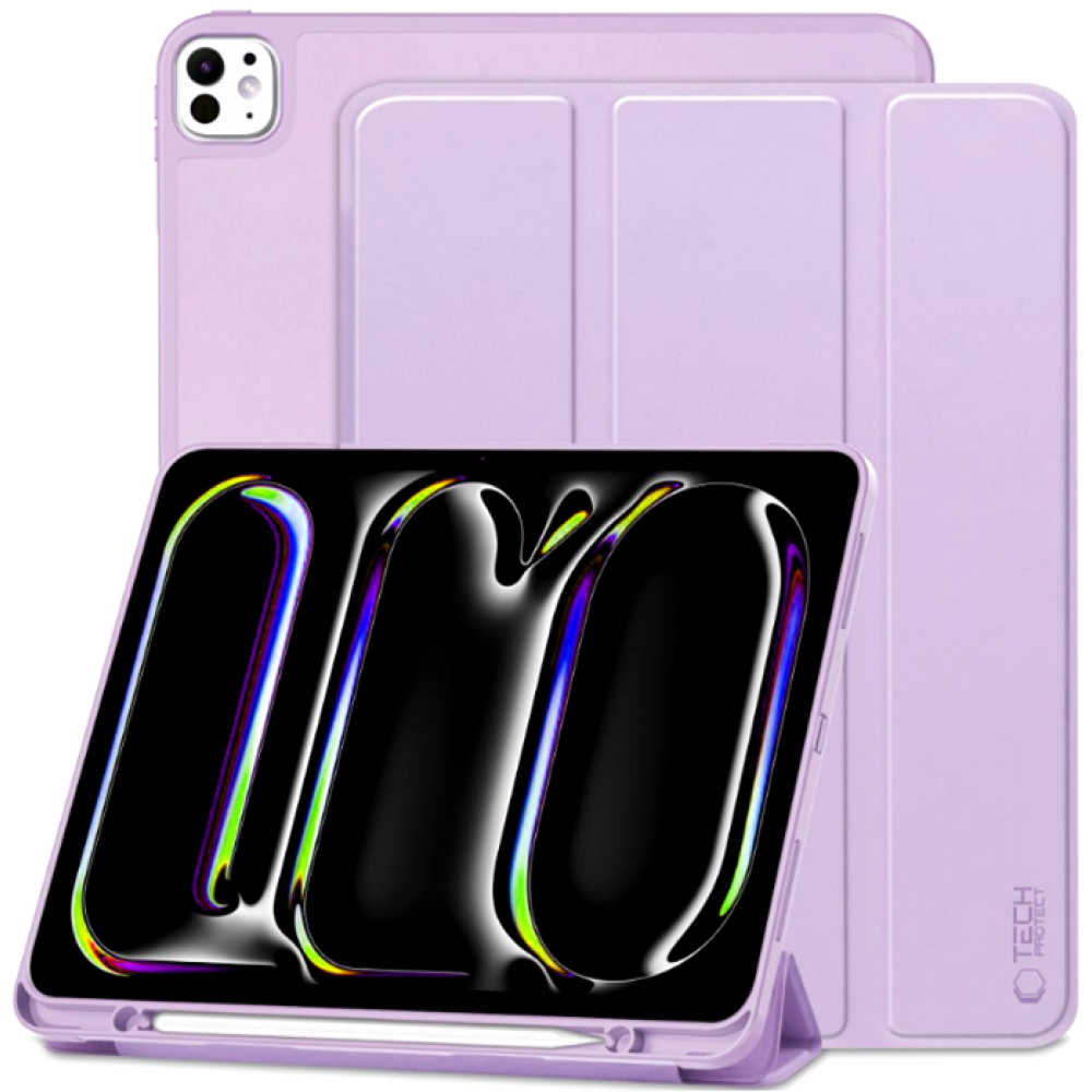 Flip Θήκη με Υποδοχή για Apple Pencil - Apple iPad Pro 13" 2025 / 2024 - Tech-Protect SC Pen Smartcase - Violet (5906302308576)